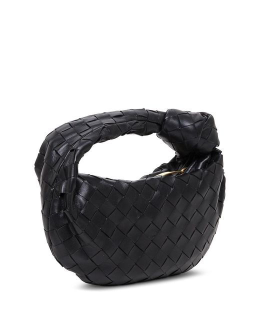 Bottega Veneta Black Intreccio Nappa Mini Jodie Handbag