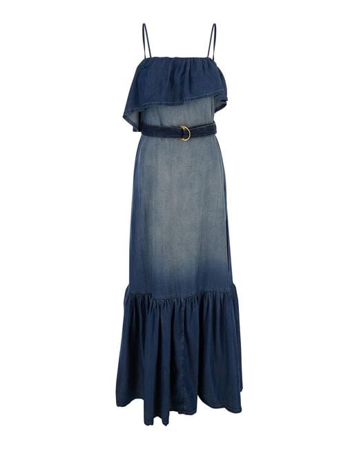 Pinko Blue Dress Chiarodiluna