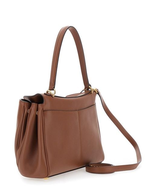 Balenciaga Brown Rodeo Top Handle Small Natural Smooth Calf