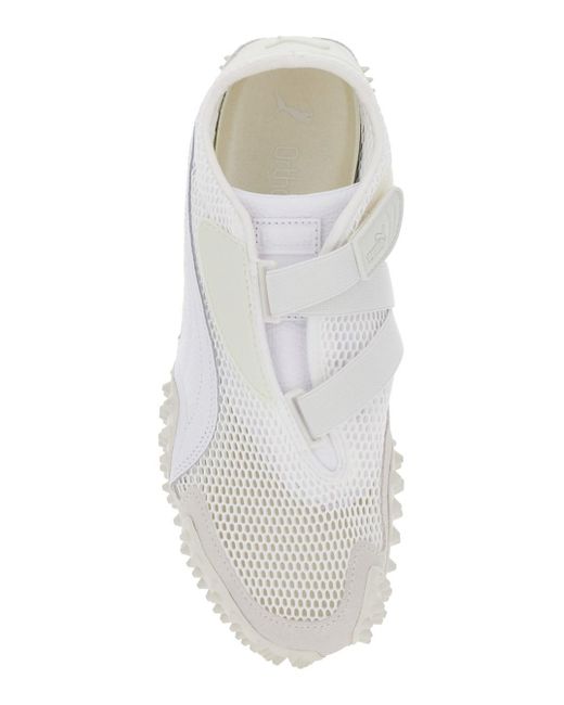 PUMA White 'Mostro' Low Top Sneaker