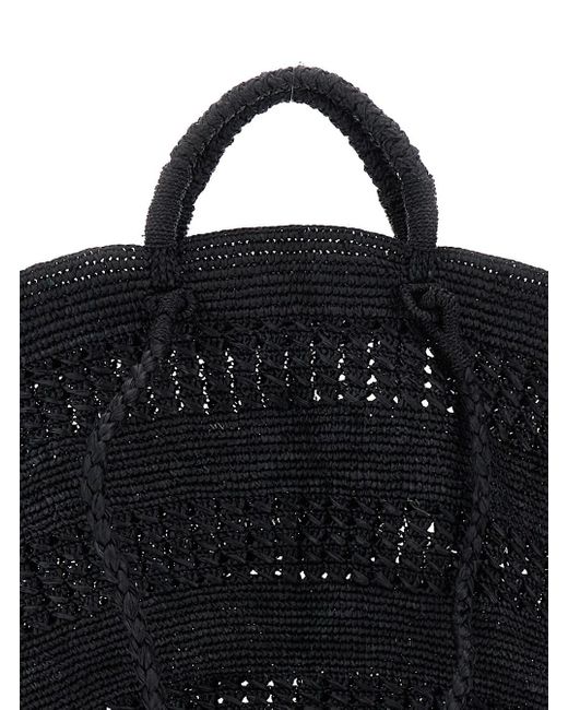 IBELIV Black 'Sol' Handbag With Two Top Handles