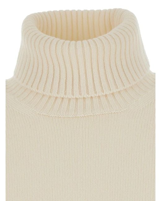 Kangra White Turtleneck Ml F.7Gg With Soft Collar, Long Sleeves And, W for men