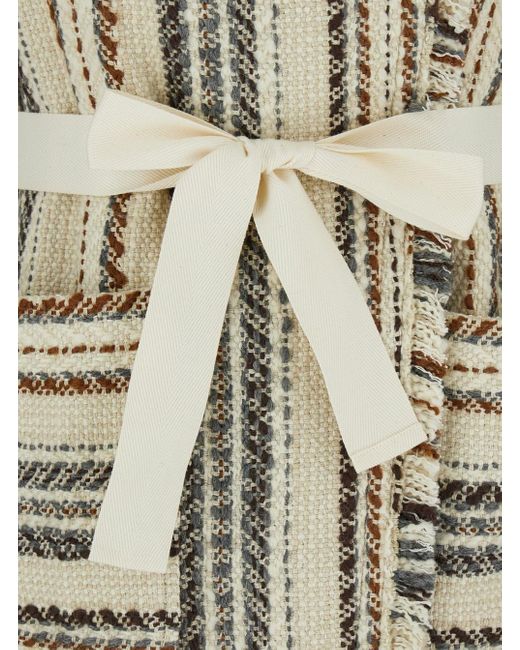 Cardigan 'Illisa' A Collo Alto Con Dettagli Sfrangiati E di Isabel Marant in Gray