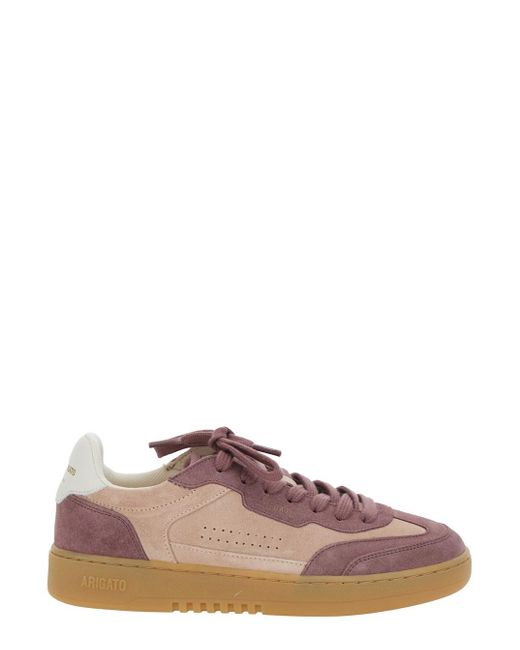 Sneaker 'Dice T-Toe' Low Top Con Tallone A Contrasto Con di Axel Arigato in Brown
