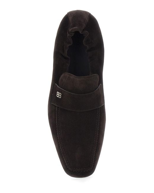 Balenciaga Black 'Palermo' Loafers With Rounded Toe for men