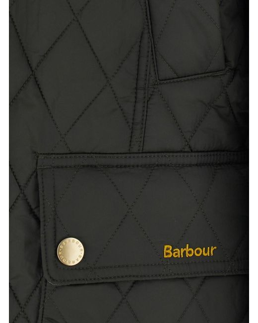 Barbour Black Modern Beadnell Quilted Jacket With Classic Collar And Pockets