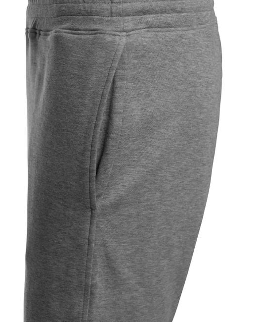 GAUDENZI Gray Cotton Shorts With Elastic Waist And Two Side Pockets, 9 for men