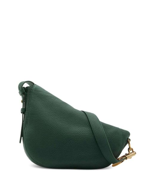 Burberry Green Small Knight Leather Shoulder Bag