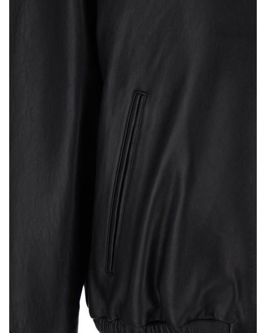 TONYWACK Black Jacket With Classic Collar And Two Zip Pockets On The F for men
