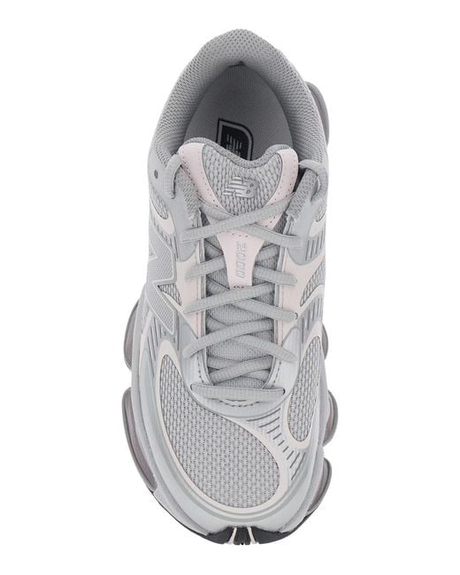 New Balance White Sneakers 2000 With Rubber Sole And Tech Fabric Upper
