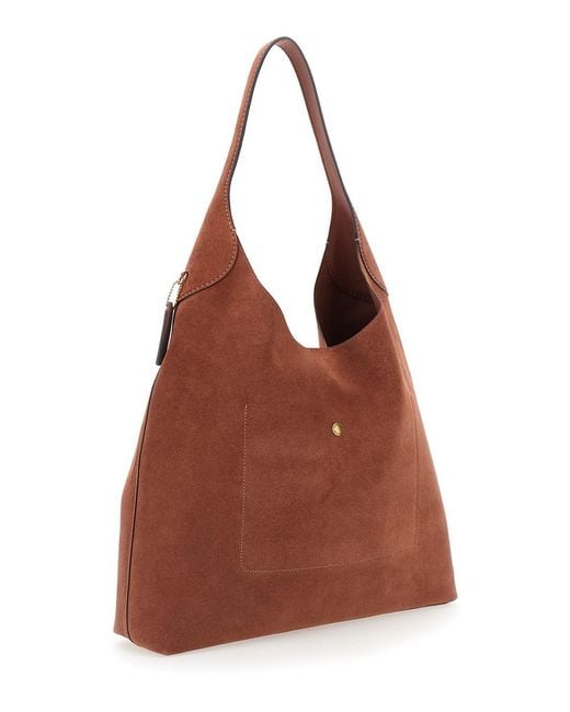 COACH Brown Shoulder Bag Brooklyn Leather