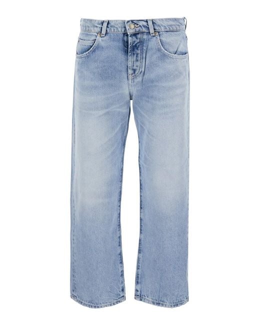 Roy Rogers Blue Light Five-Pocket Jeans With Bead Details On The Back