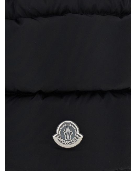 Moncler Black 'Karadoc' Handbag With Drawstring Closure And Logo Patch On The Front