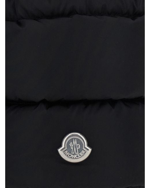 Moncler Black 'Karadoc' Handbag With Drawstring Closure And Logo Patch On The Front