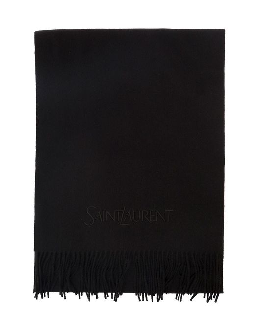 Saint Laurent Black Stole Echarpe Saint for men