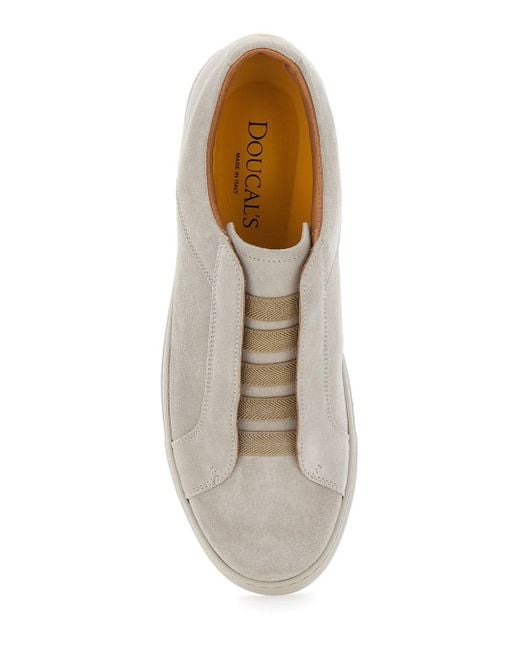 Doucal's Brown 'Roger' Slip-On Sneakers for men