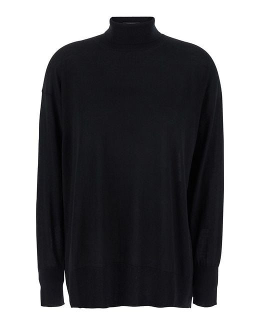 Max Mara Blue Maxmara 'Livia' Sweater With High Neck