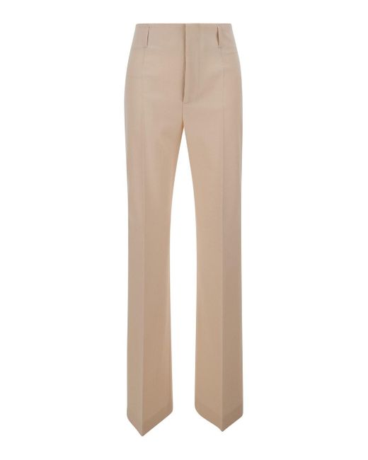 Philosophy Di Lorenzo Serafini Natural Ivory High Waisted Tailored Trousers
