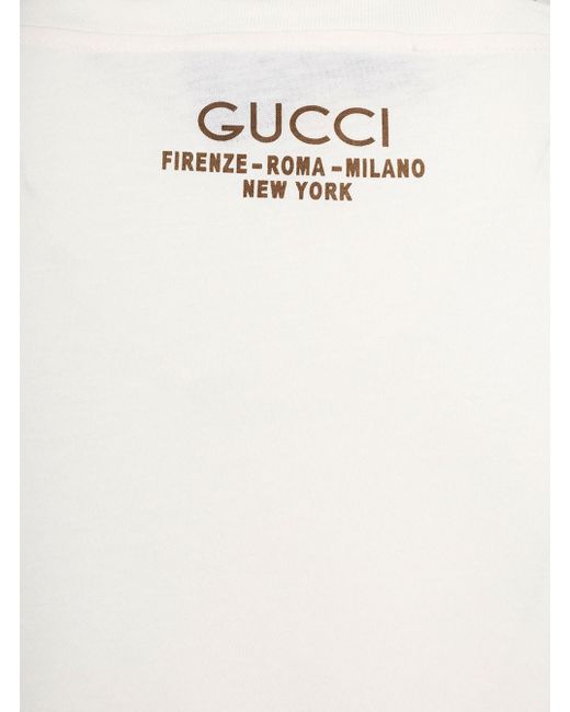 Look 21 T-Shirt Tagliata di Gucci in White da Uomo