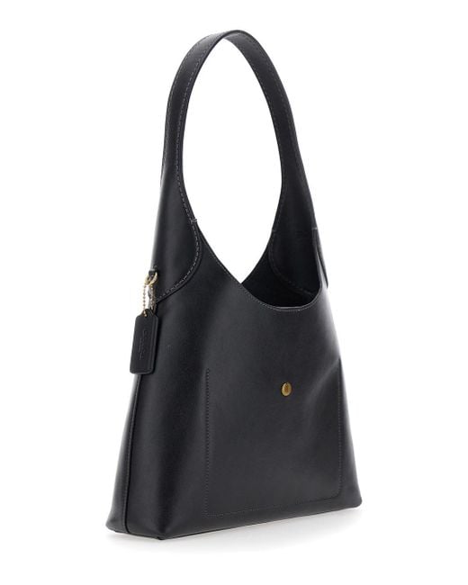 COACH Black 'Brooklyn Small' Shoulder Bag With Logo Lettering On The F