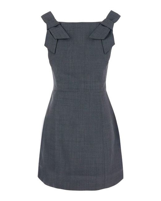 ShuShu/Tong Blue Dress With Bow Straps