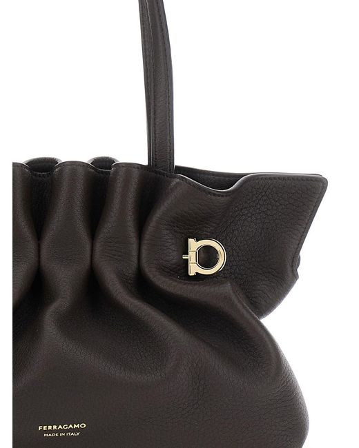 Ferragamo Black Soft Bag S