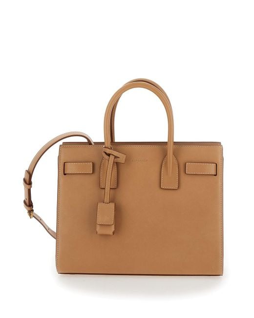 Saint Laurent Brown 'Sac De Jour' Hand Bag