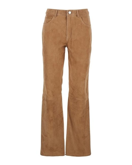 Arma Natural 'Michela' Trousers With Belt Loop