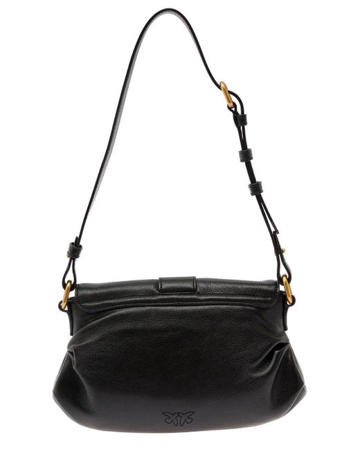 Pinko Black 'Classic Jolene Small' Shoulder Bag With Maxi Buckle
