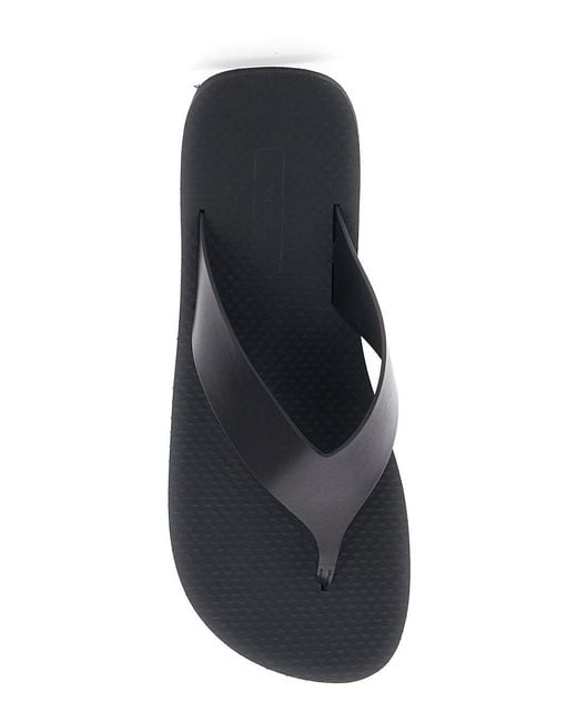 The Row Black Flip Flops 'Ginza' With Flatform Sole