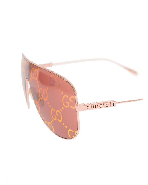 Gucci Pink Gg1436S Sungl Metallo/A for men