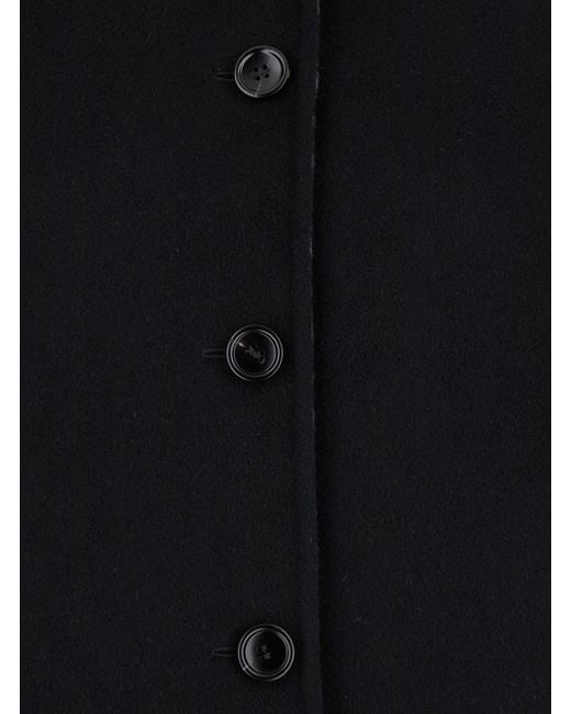 Gucci Black Reversible Cape With Pointed Collar