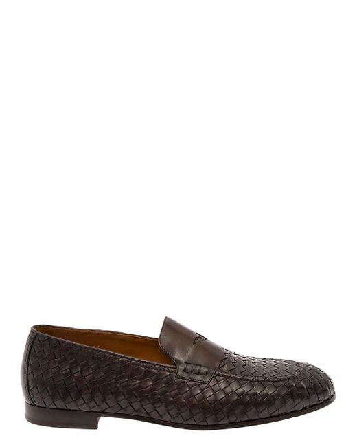 Doucal's Brown Pull On Loafers for men