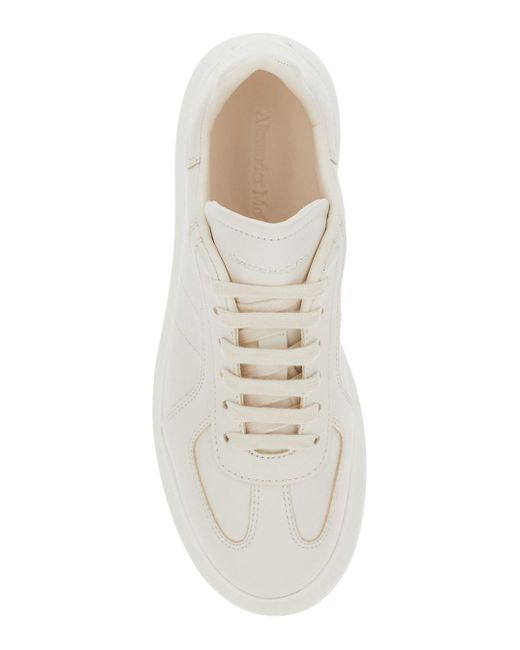 Sneaker Con Patch Logo Sulla Linguetta Logo Impresso di Alexander McQueen in White