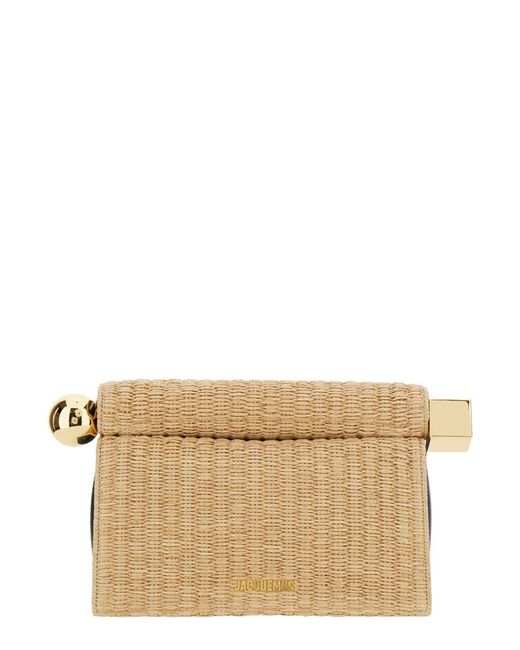 Jacquemus Natural La Pochette Rond Carre