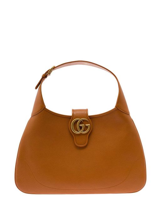 Gucci Black Aphrodite Medium Shoulder Bag In Goat Leather Woman
