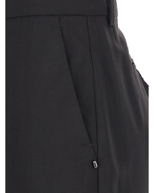 Pantalone 'Hangar' A Palazzo Con Passanti Per Cintura E Gamba di Sportmax in Black