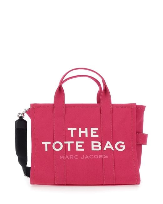 Marc Jacobs Pink Tote Bag The Medium Tote Cotton