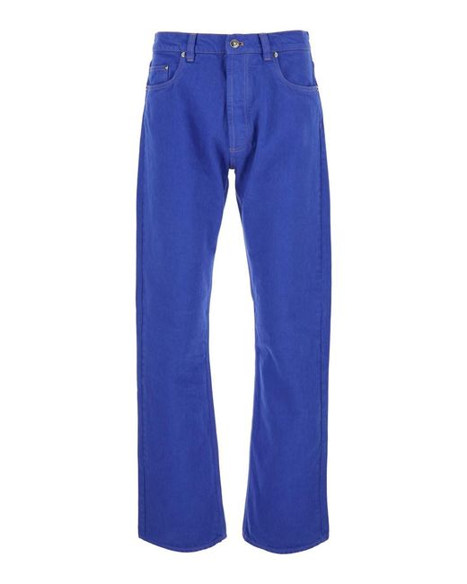Versace Blue Jeans With Five-Pocket Design for men