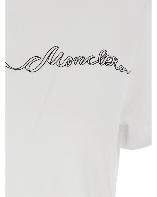 Moncler White T-Shirt