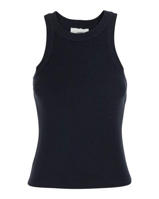 Ba&sh Blue T-Shirt Cynda Cotton
