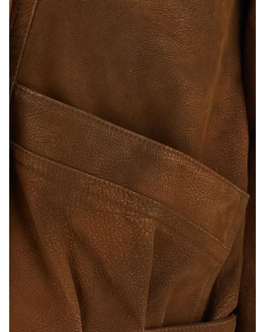 Isabel Marant Brown Jacket Belma-Gc With High Collar And Long Sleeves