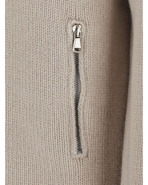 Kangra Gray Zip Cardigan With Pockets F.5 Is A Cardigan With Zip Closure An for men