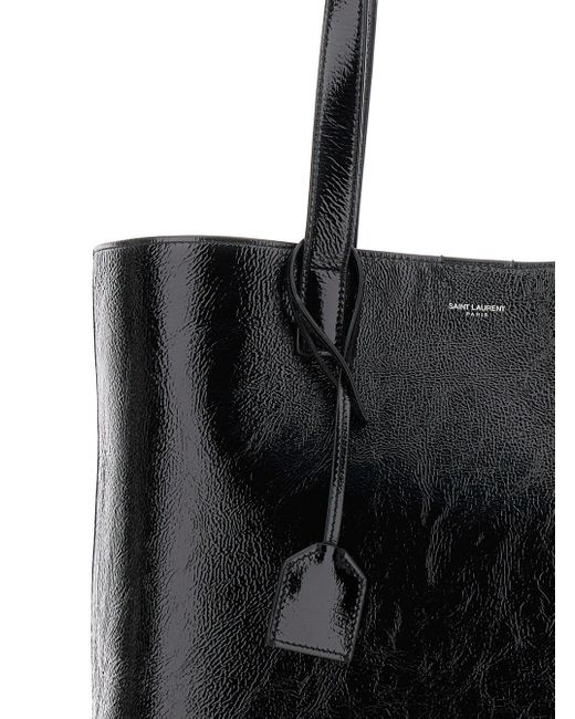 Saint Laurent Black 'Bold' Tote Bag With Embossed Logo for men