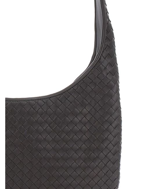Borsa A Tracolla Con Chiusura Con Zip Superiore E Motiv di Bottega Veneta in Black da Uomo
