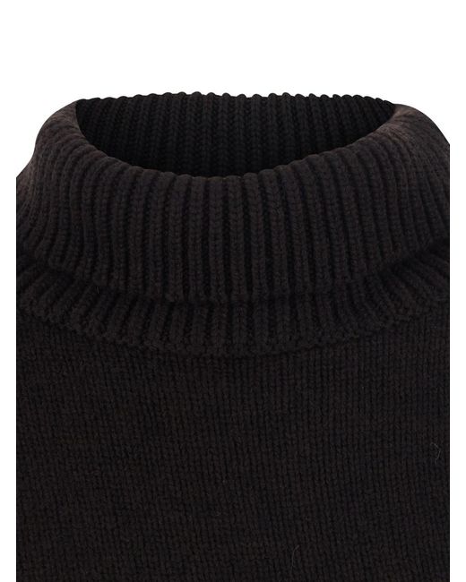 Lisa Yang Black Heidi Sweater With Long Sleeves And V-Neck
