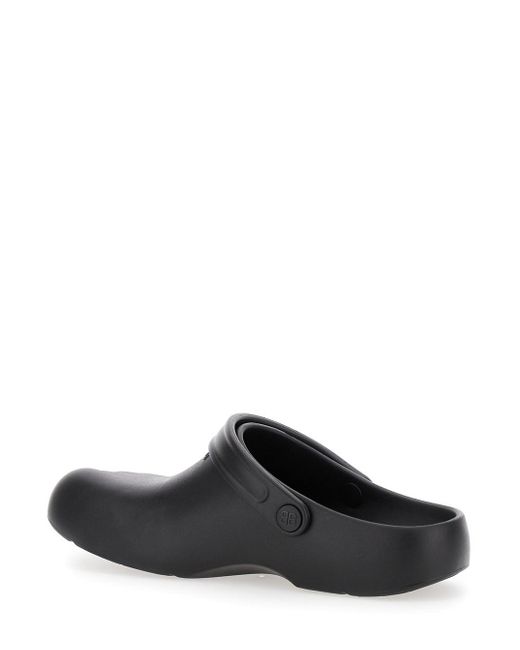 Balenciaga Black Sunday Molde Rubber Sandal for men