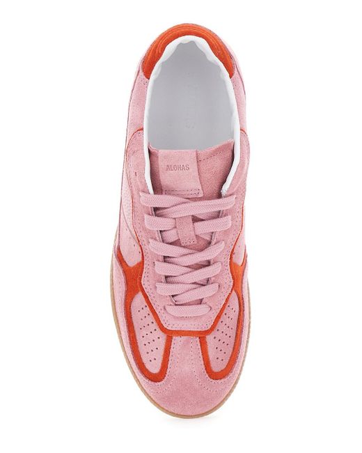 Tb.490 Rife Sea Leather Sneakers di Alohas in Pink