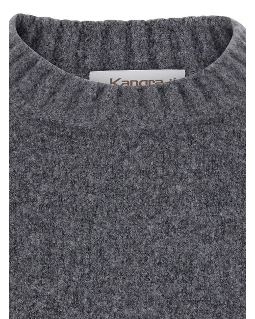 Kangra Gray Crew Neck Ml F.5Gg With Round Neck And Long Sleeves for men