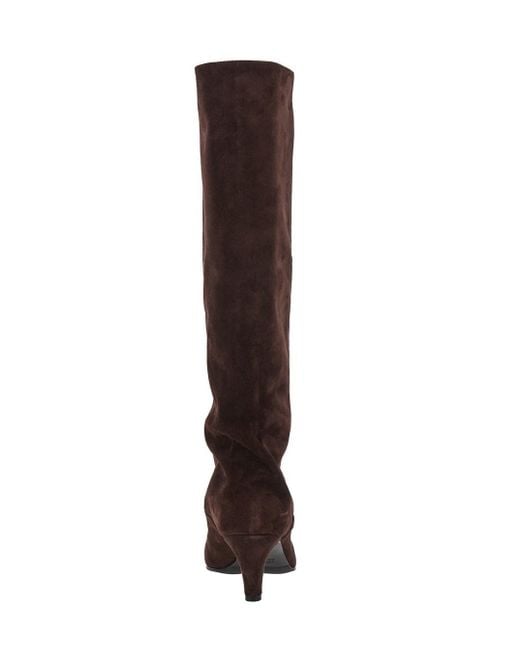 Strategia Brown 'Joelle' Boots With Pointed Design And Low Heel